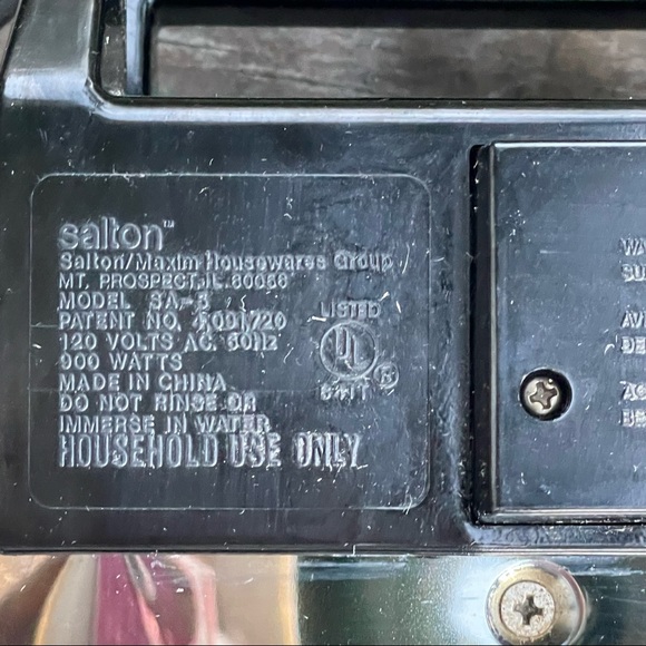 Salton Stainless Steel Sandwich Maker SA-5 - Picture 10 of 12